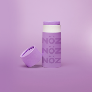 Noz, vegan reef safe sunscreen in the shade purple banana